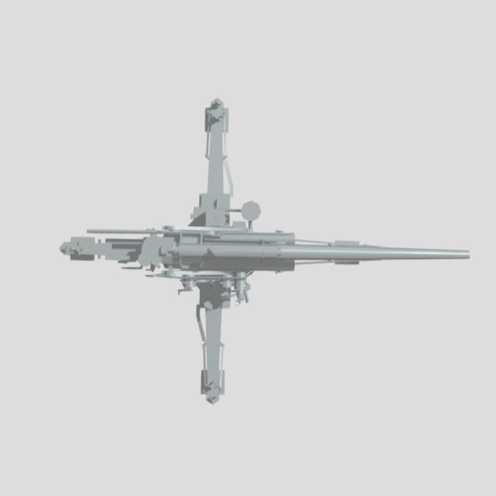 GERMAN 88 CM FLAK WW2 AA GUN 3D model_6
