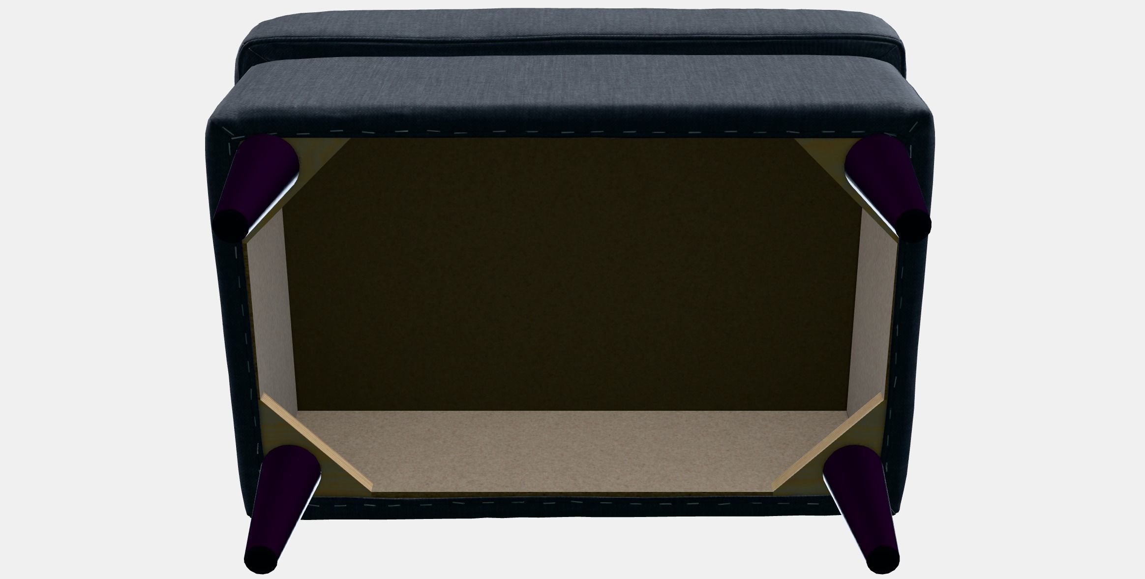 STRANDMON footrest Low-poly 3D model_8