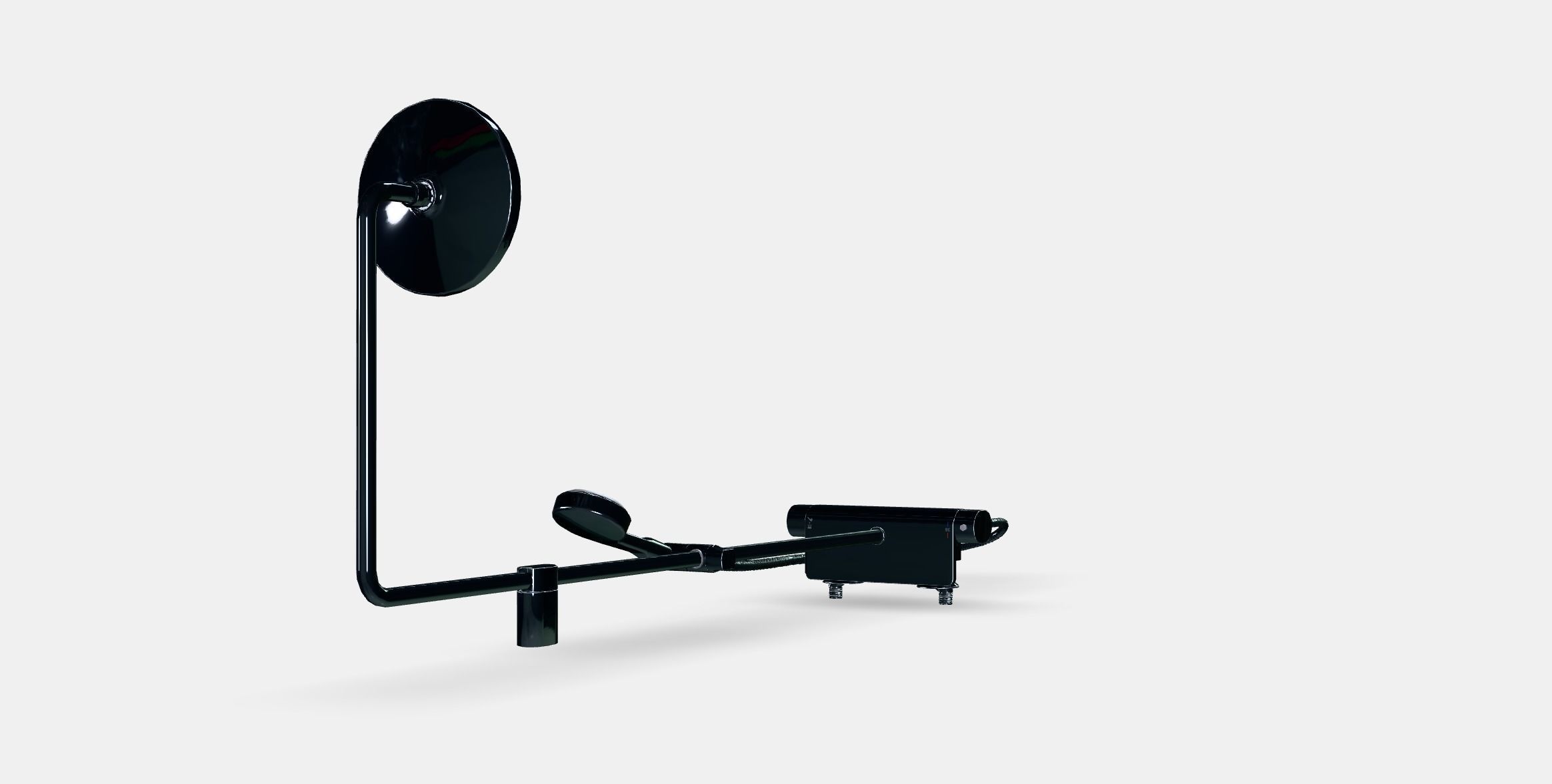 BROGRUND Shower Shower Set with Thermal Mixer Low-poly 3D model_6