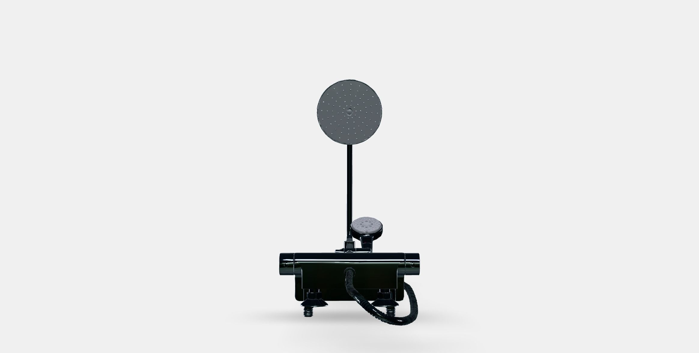 BROGRUND Shower Shower Set with Thermal Mixer Low-poly 3D model_11