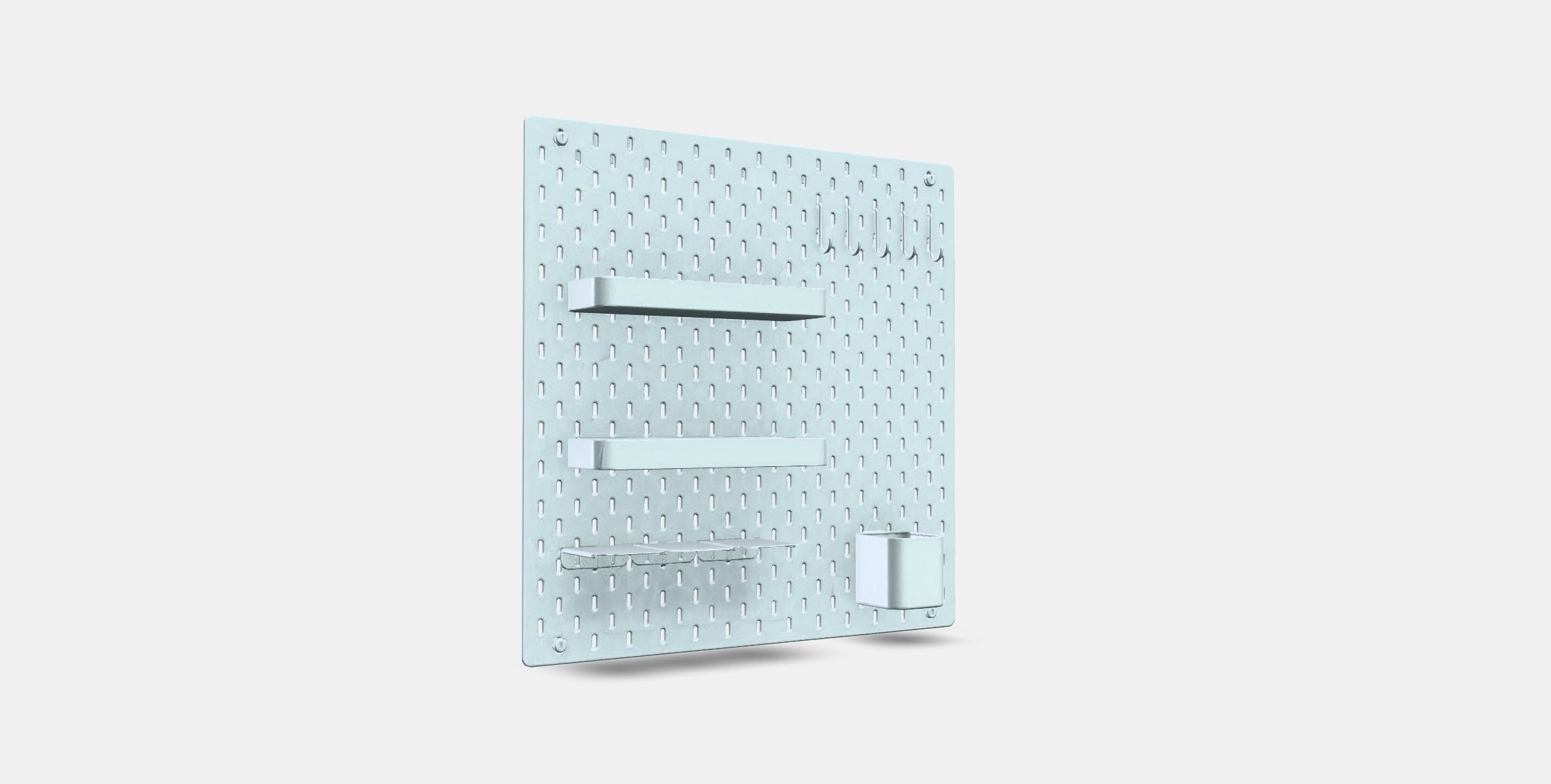 SKADIS Pegboard combination Low-poly 3D model_3