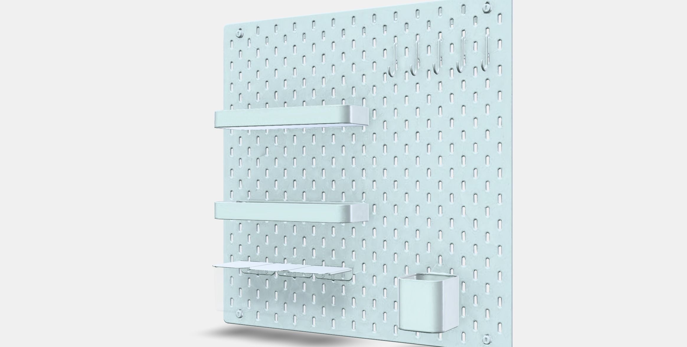 SKADIS Pegboard combination Low-poly 3D model_13