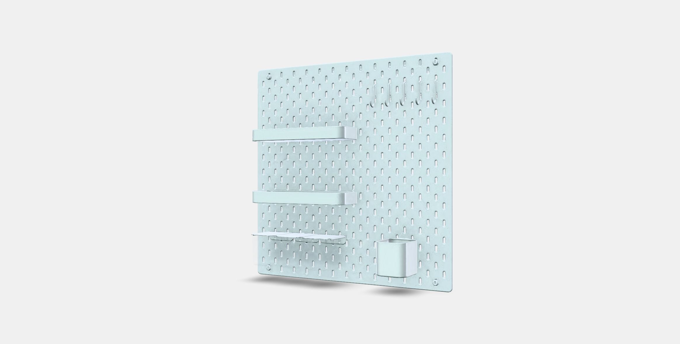 SKADIS Pegboard combination Low-poly 3D model_12