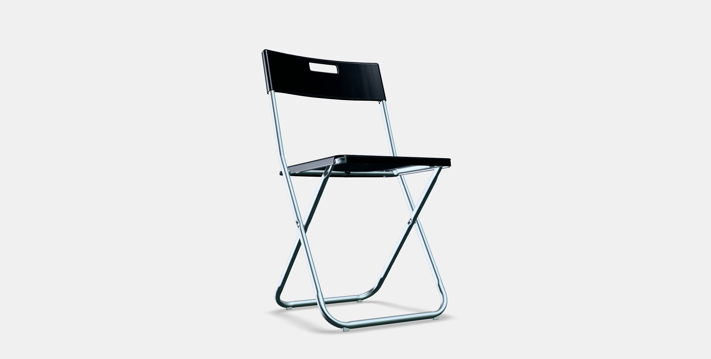 GUNDE Folding Chair Low-poly 3D model_3
