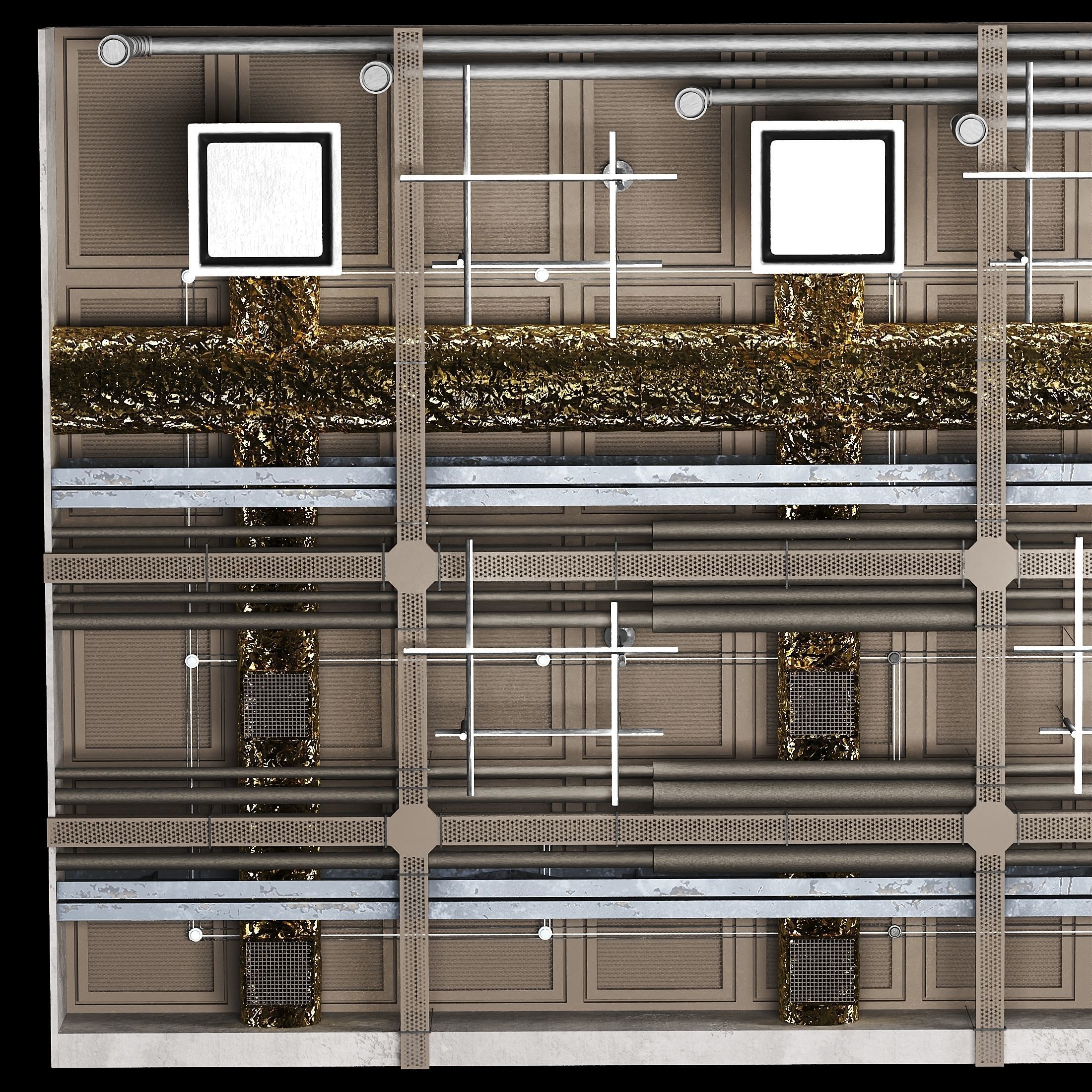 Ventilation system 3D model_4