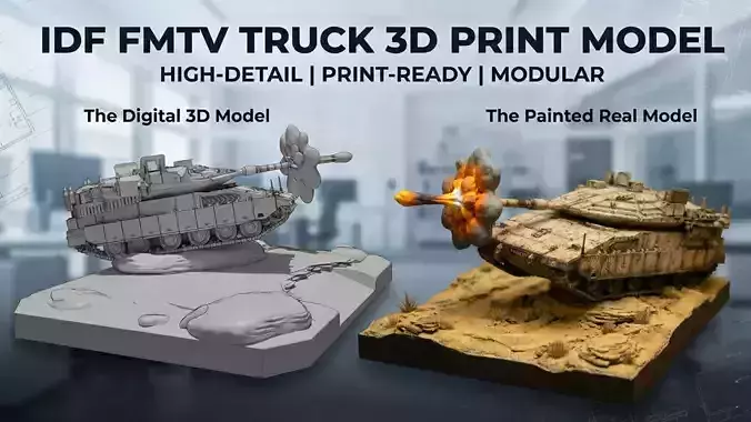 IDF Merkava mk4 Diorama