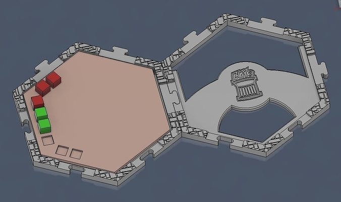 Black Rose Wars tile holder 3D print model
