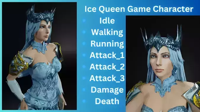 Ice Queen Game Character