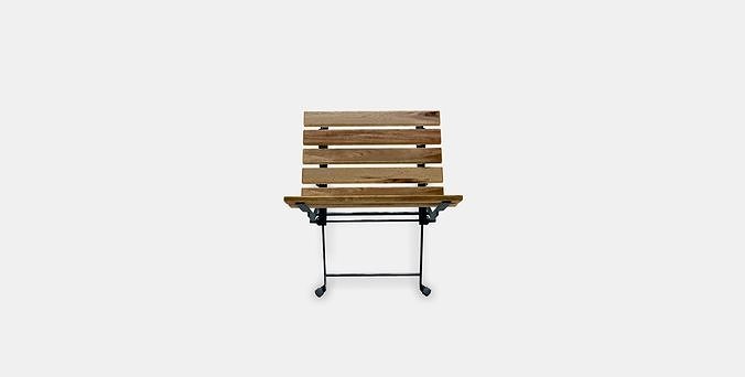 TARNO Terne Outdoor Chair Low-poly 3D model 2