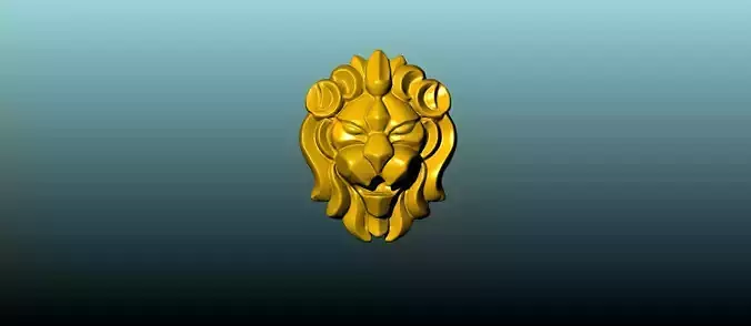 lion talisman pendant