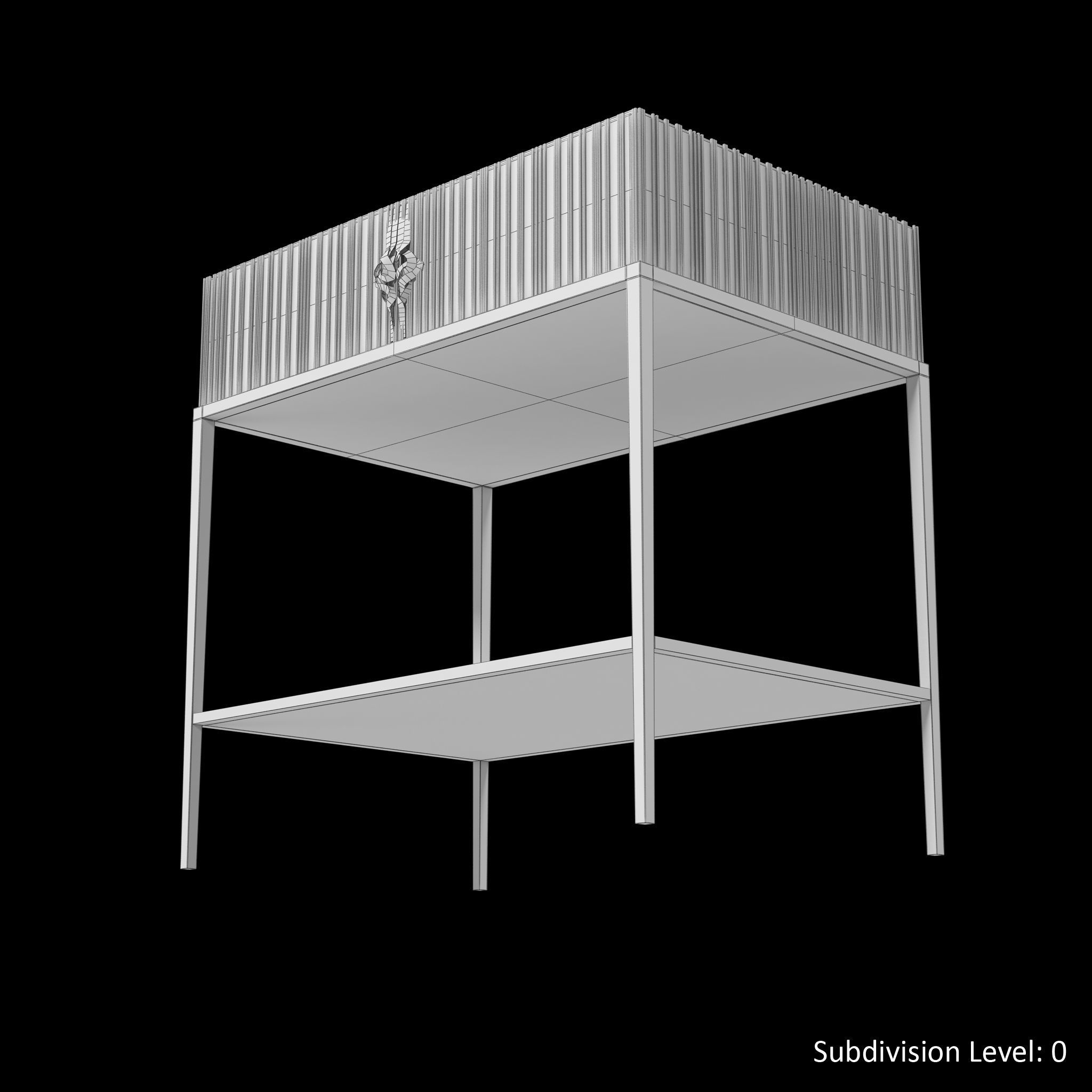 Christopher Guy Chez Harrods Nightstand Low-poly 3D model_24