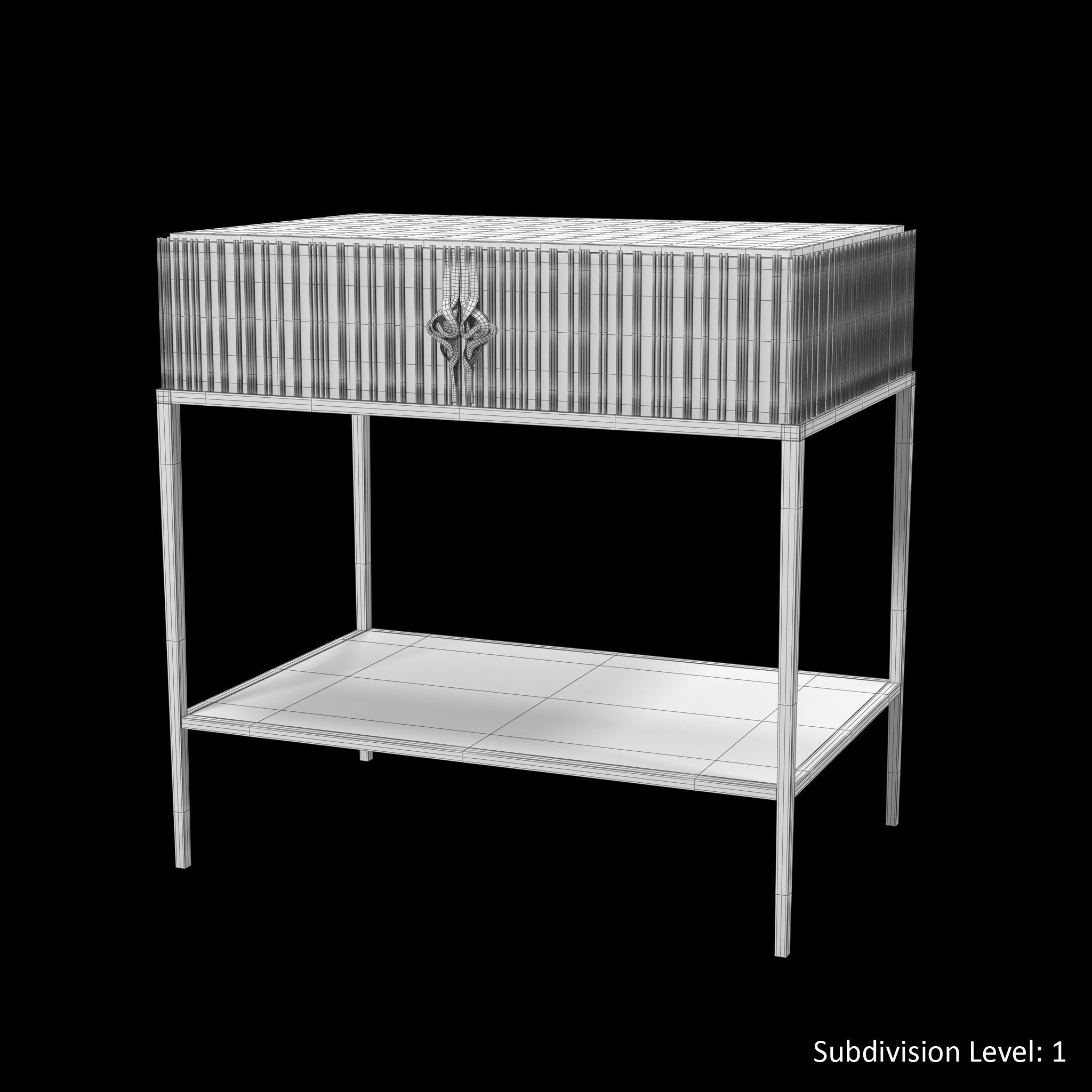 Christopher Guy Chez Harrods Nightstand Low-poly 3D model_23