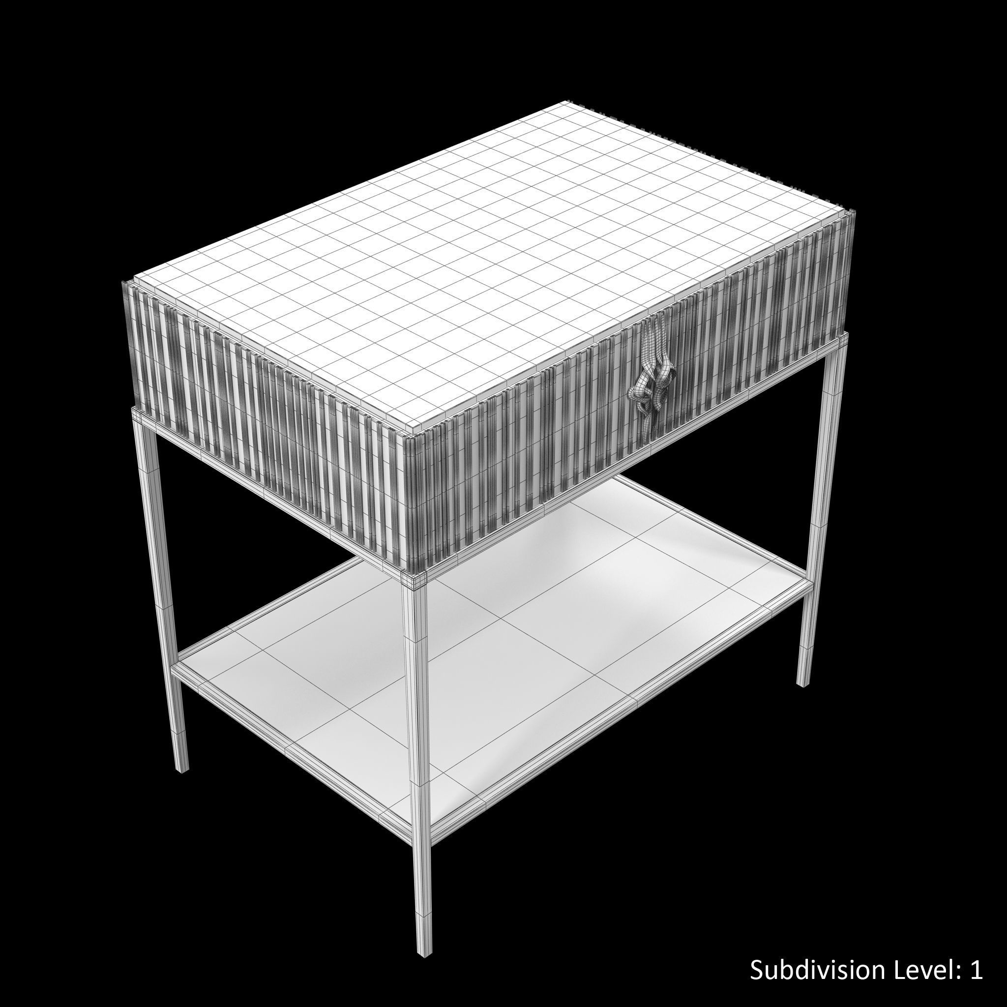 Christopher Guy Chez Harrods Nightstand Low-poly 3D model_21