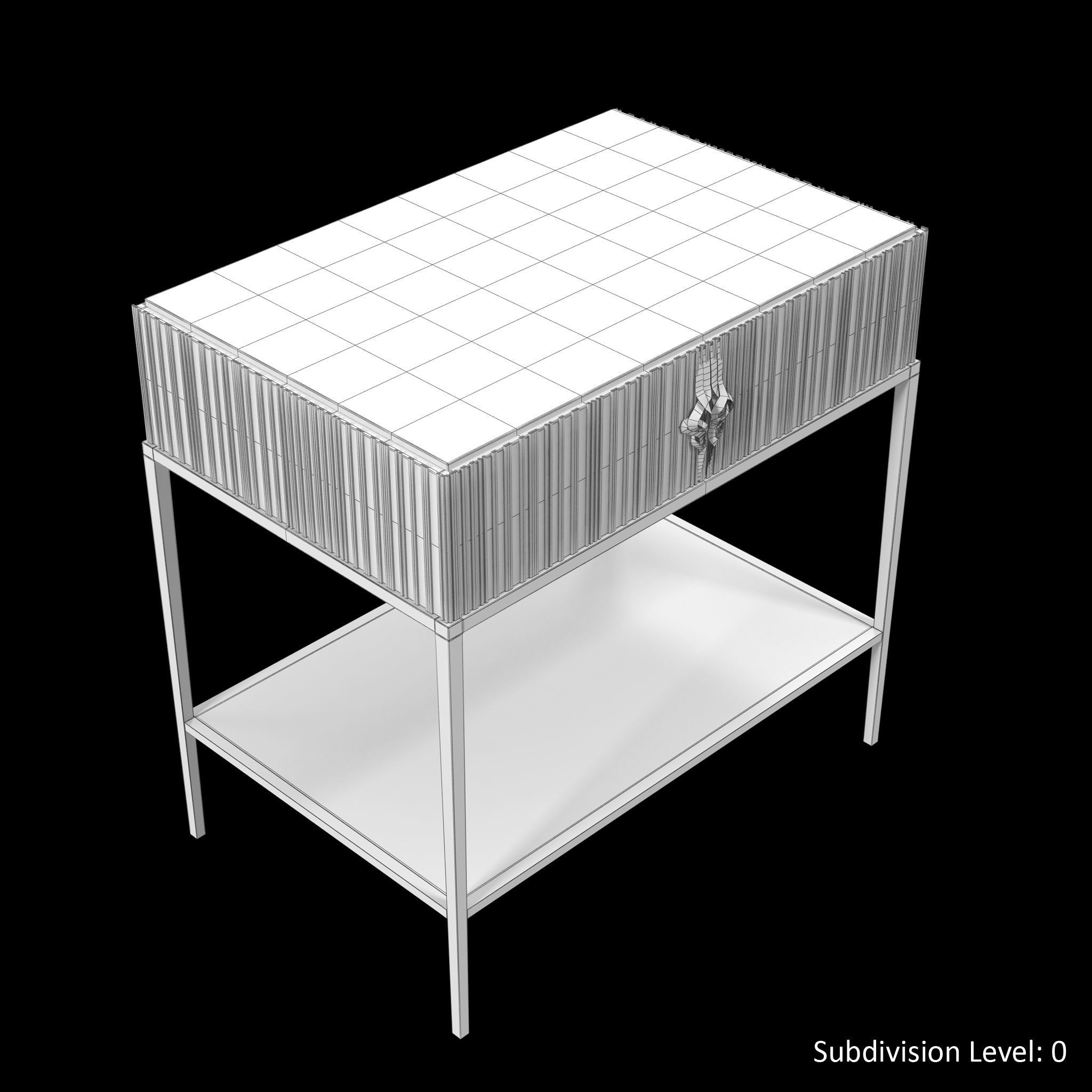 Christopher Guy Chez Harrods Nightstand Low-poly 3D model_20