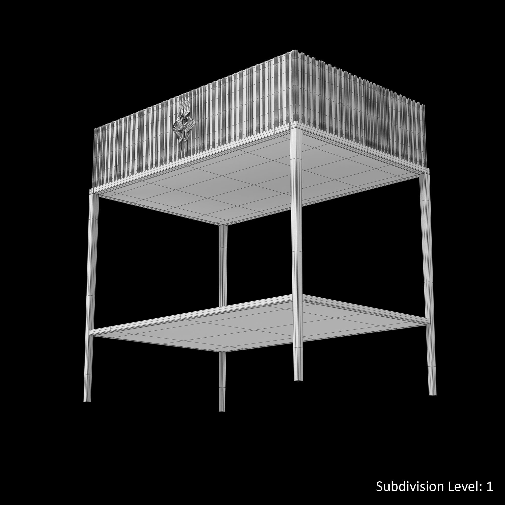 Christopher Guy Chez Harrods Nightstand Low-poly 3D model_25