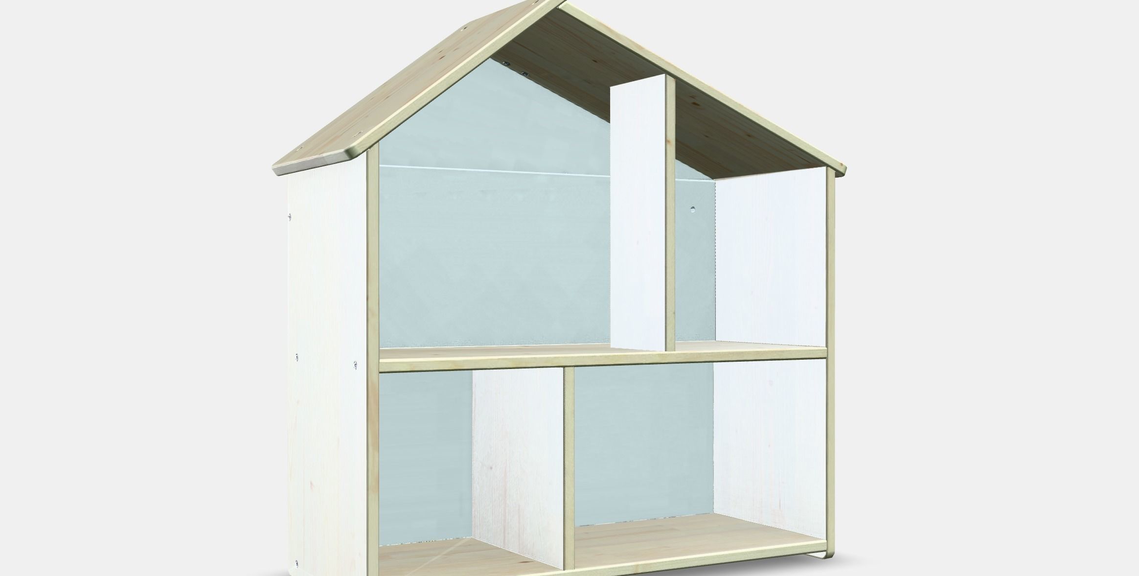 FLISAT Dolls house-wall shelf Low-poly 3D model_10