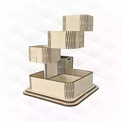 Unique floating stand holder laser files