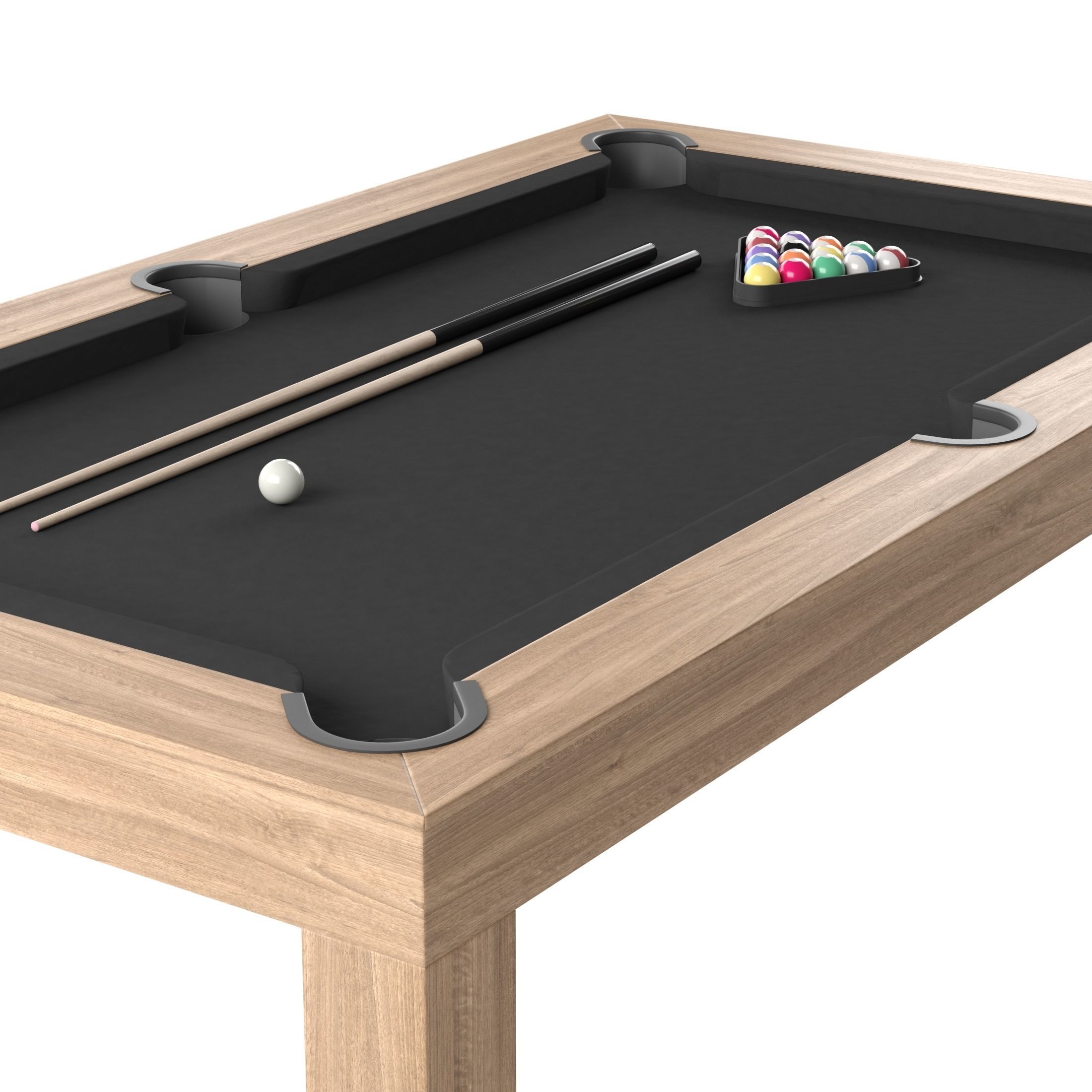 Modern Pool Table Billard 3D model_2