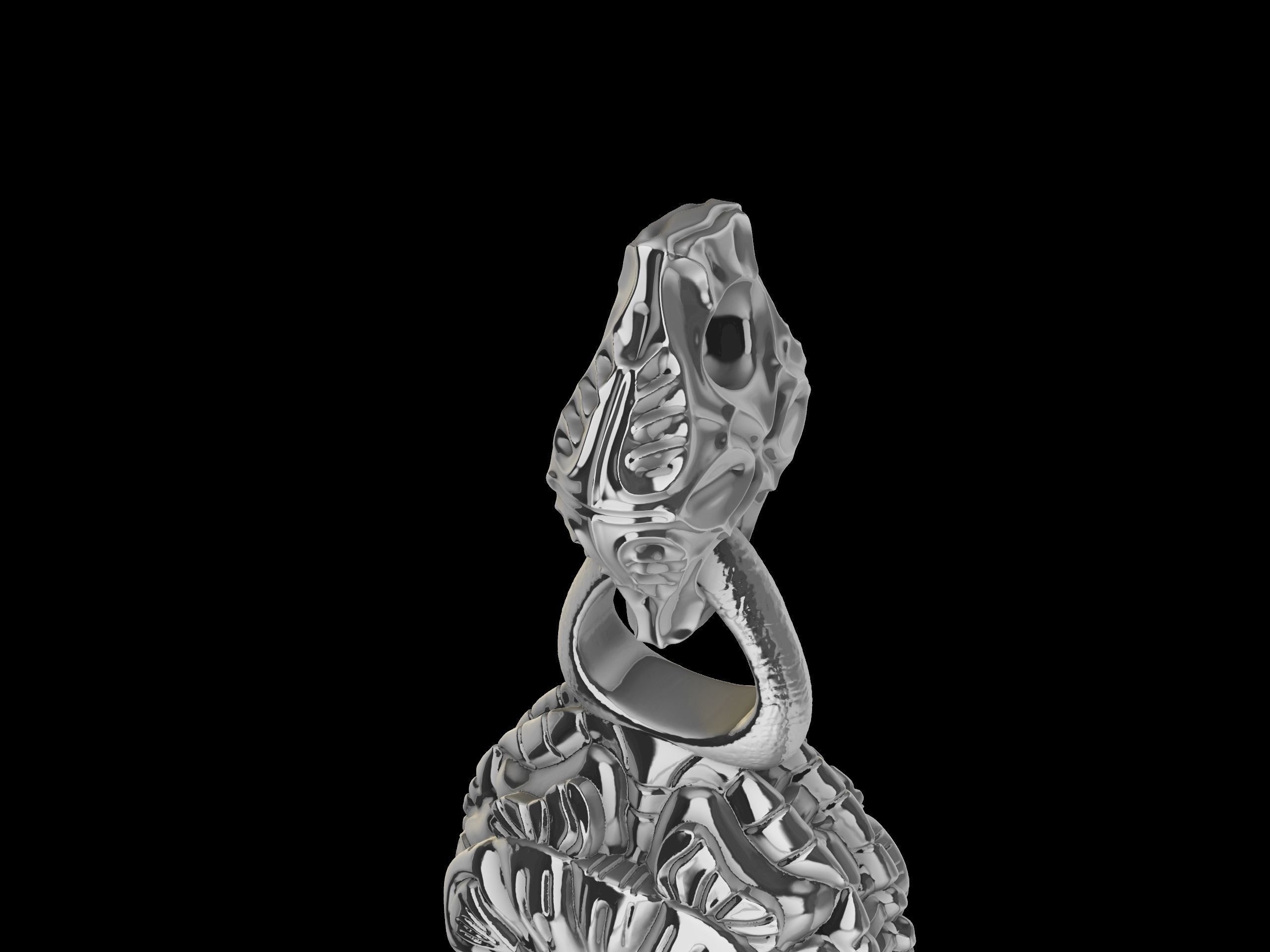 Designer Engraved Bracelet 3d Model 3D print model_8