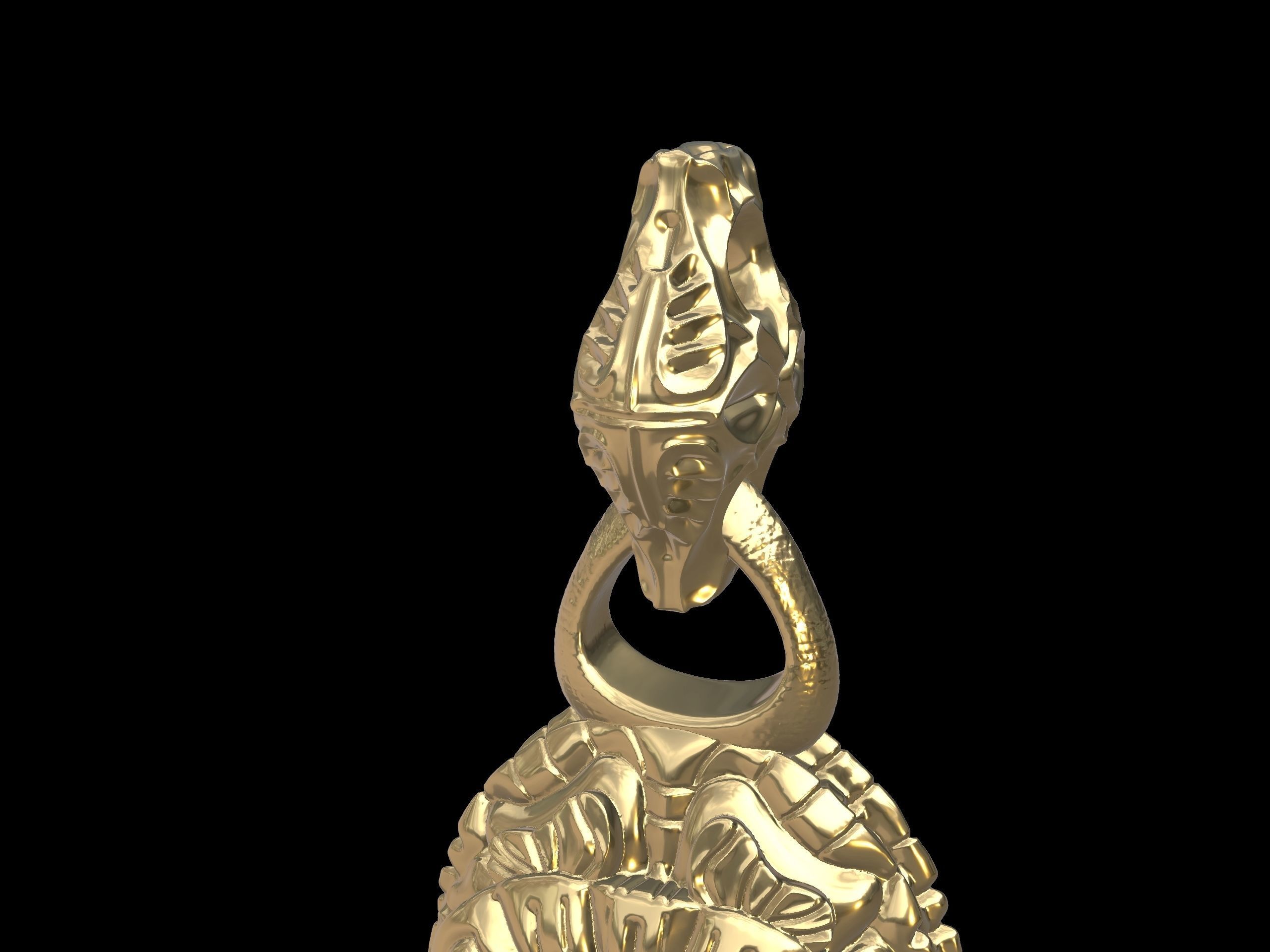 Designer Engraved Bracelet 3d Model 3D print model_14