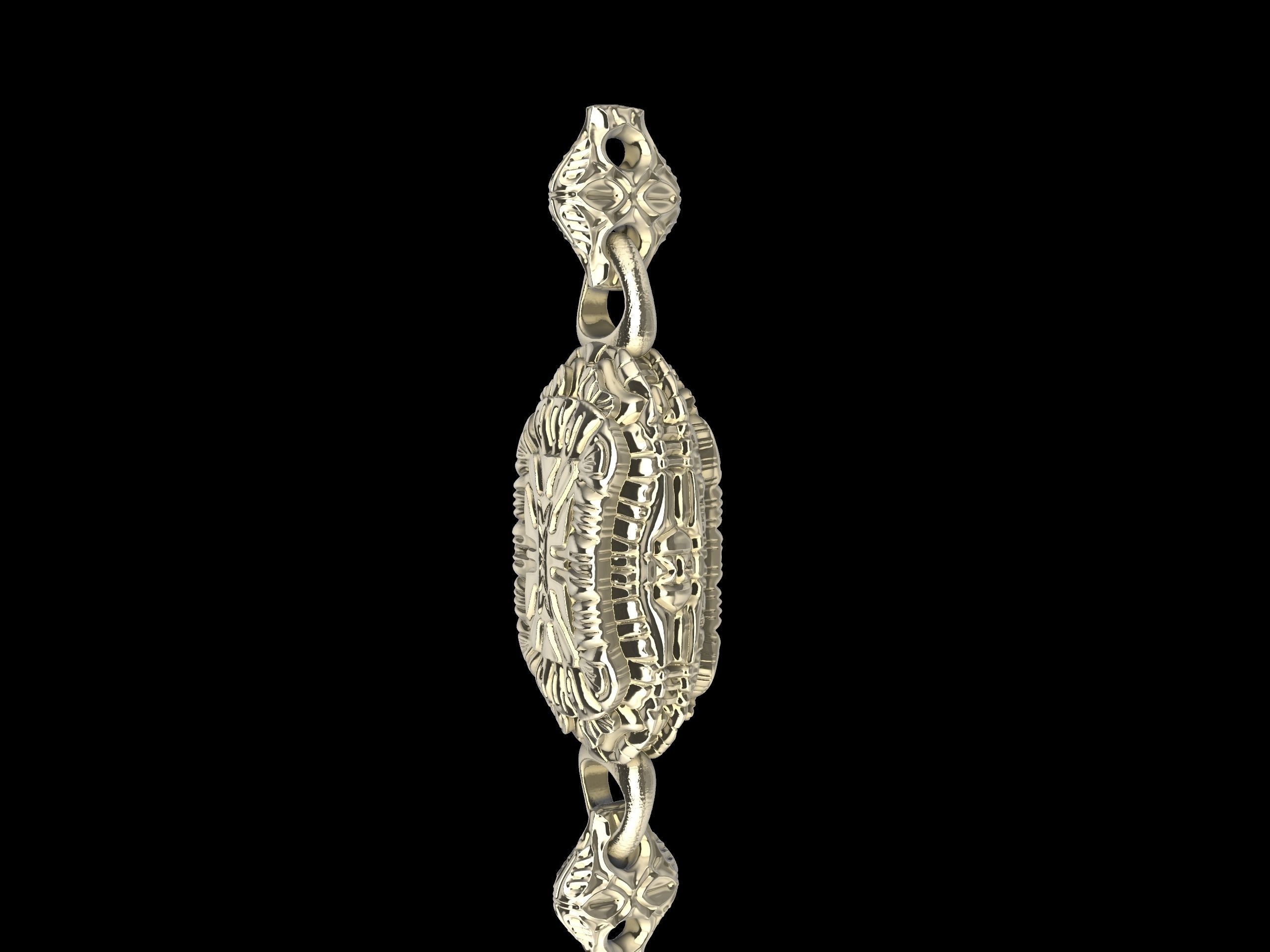 Designer Engraved Bracelet 3d Model 3D print model_10