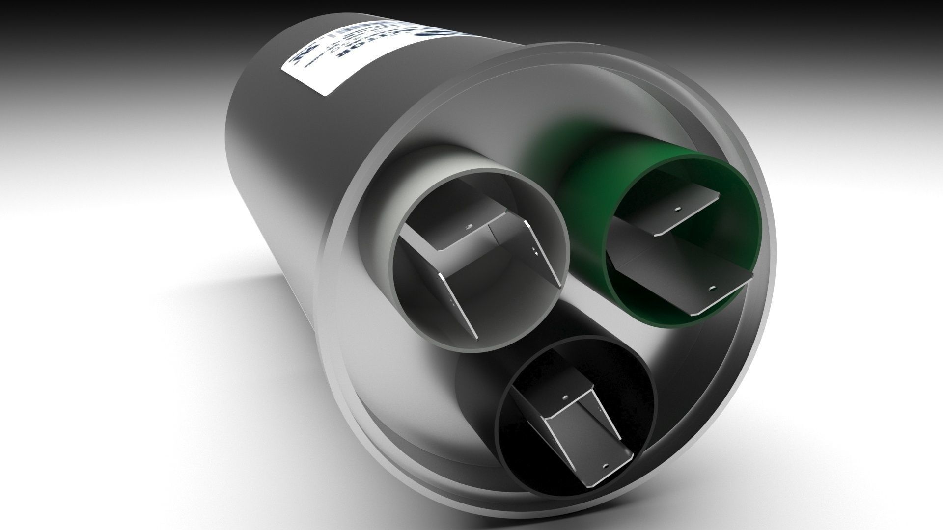 HVAC Capacitor 3D model_2