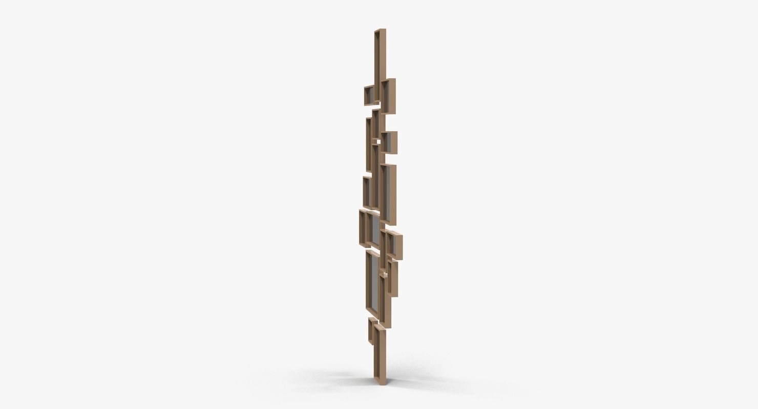 Christopher Guy Cubic Mirror Low-poly 3D model_15