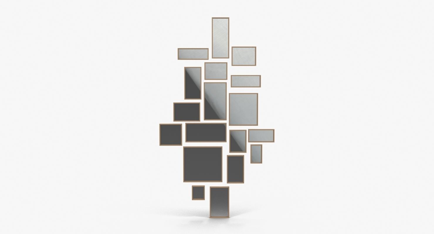 Christopher Guy Cubic Mirror Low-poly 3D model_7