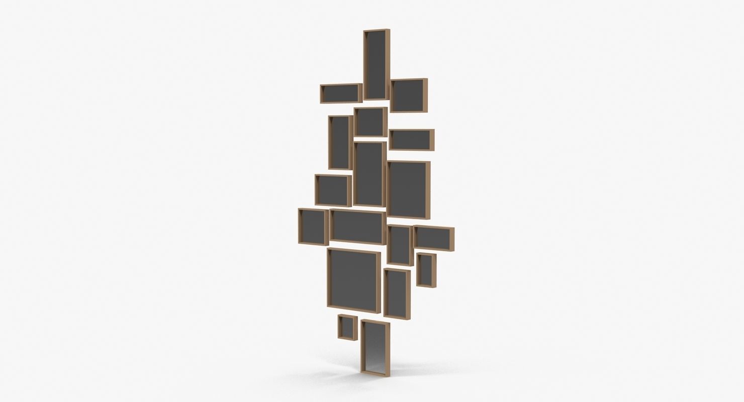 Christopher Guy Cubic Mirror Low-poly 3D model_16