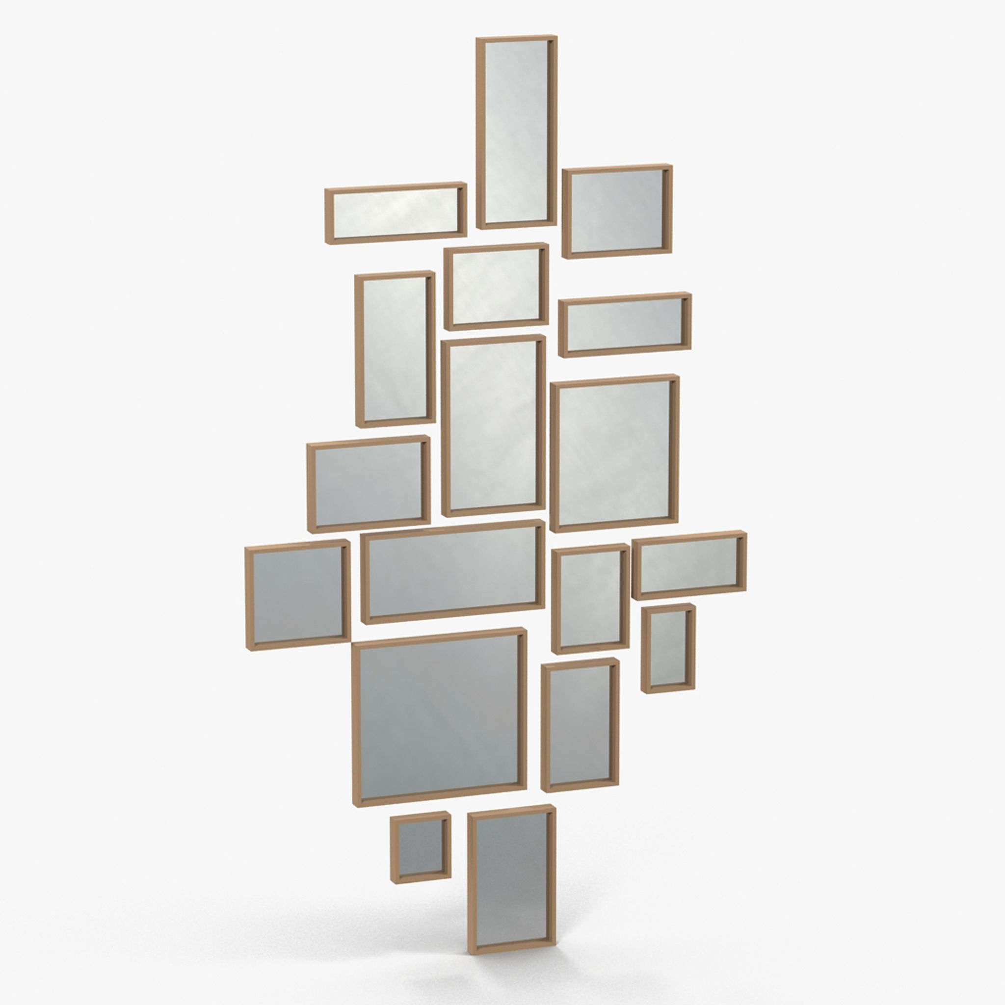 Christopher Guy Cubic Mirror Low-poly 3D model_22