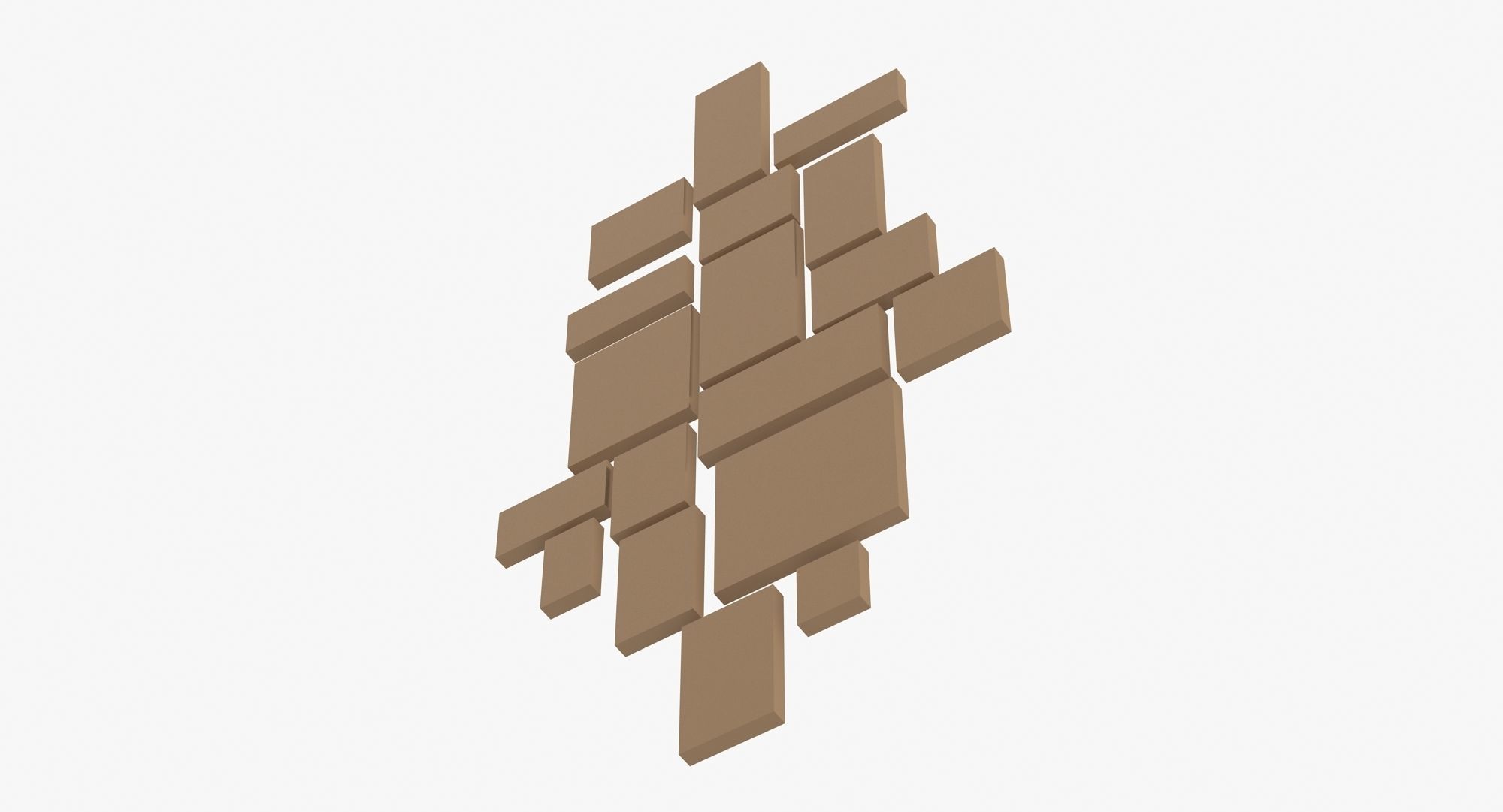 Christopher Guy Cubic Mirror Low-poly 3D model_5