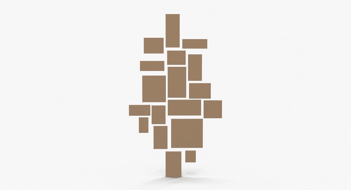 Christopher Guy Cubic Mirror Low-poly 3D model_12