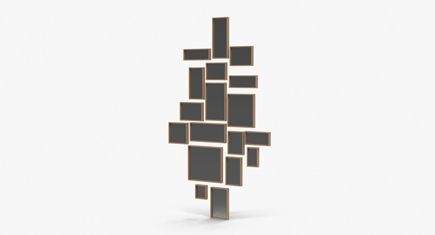 Christopher Guy Cubic Mirror Low-poly 3D model_6