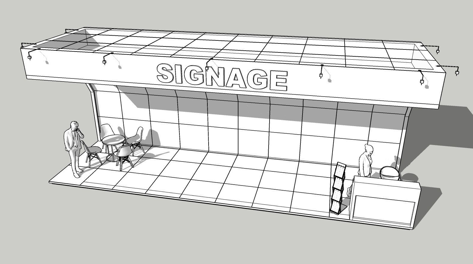 Ready Exhibition Booth signage Design Setup 3D model 3D model_5