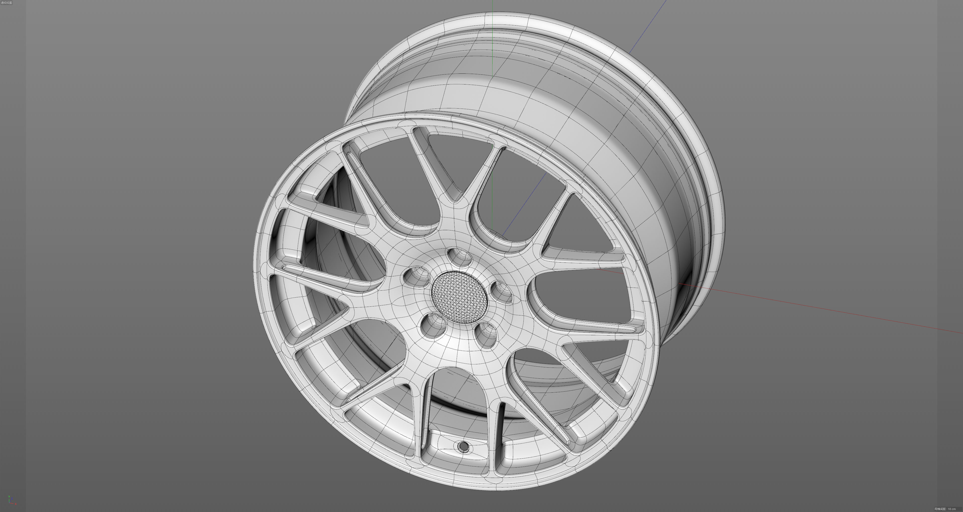 BBS CH-R Low-poly 3D model_25