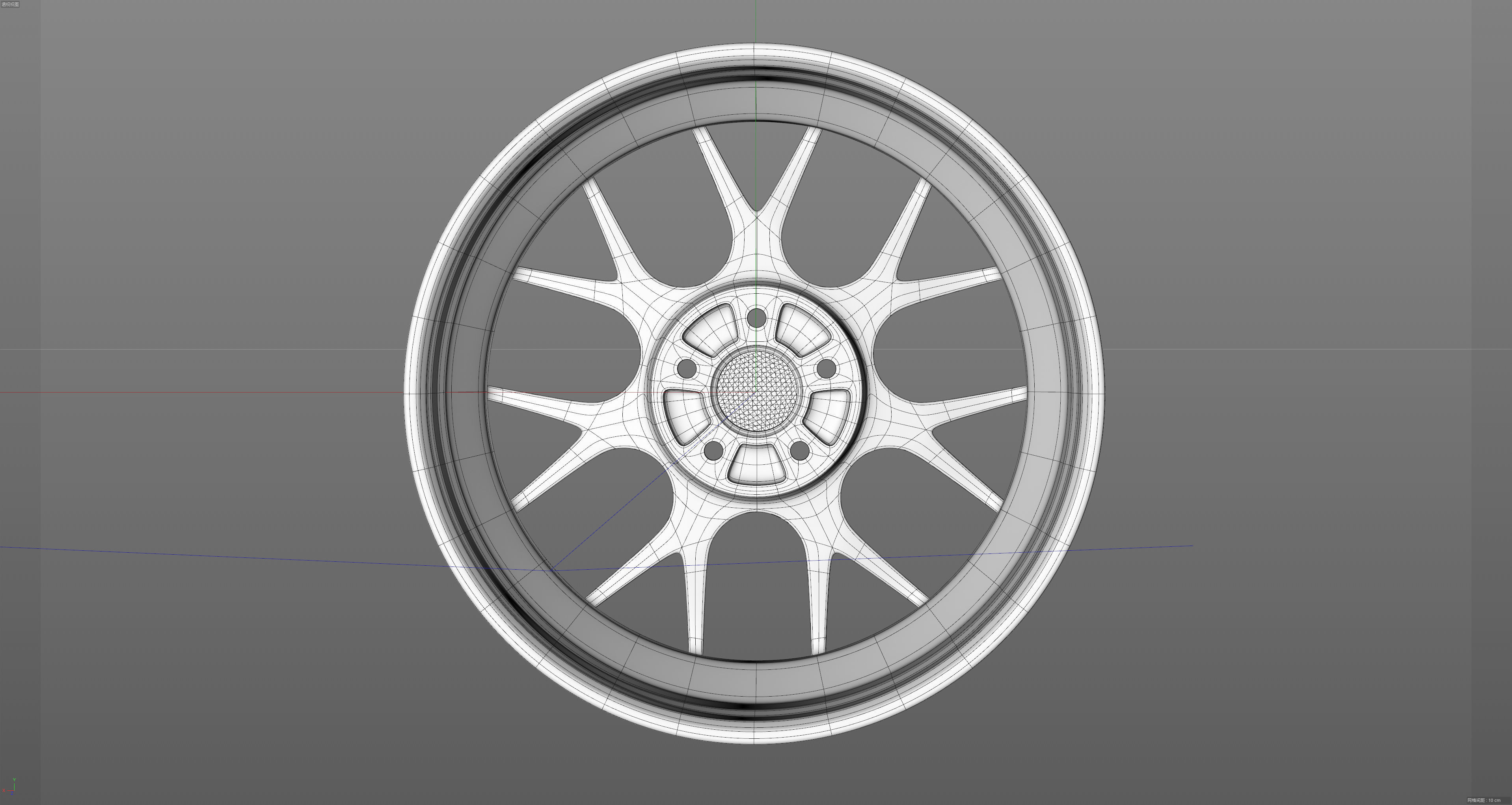 BBS CH-R Low-poly 3D model_27
