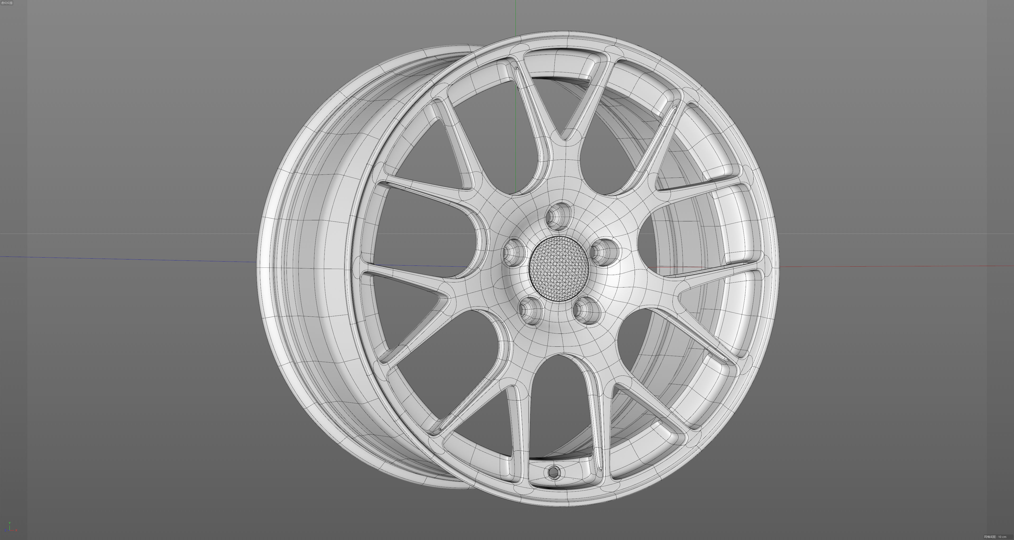 BBS CH-R Low-poly 3D model_23