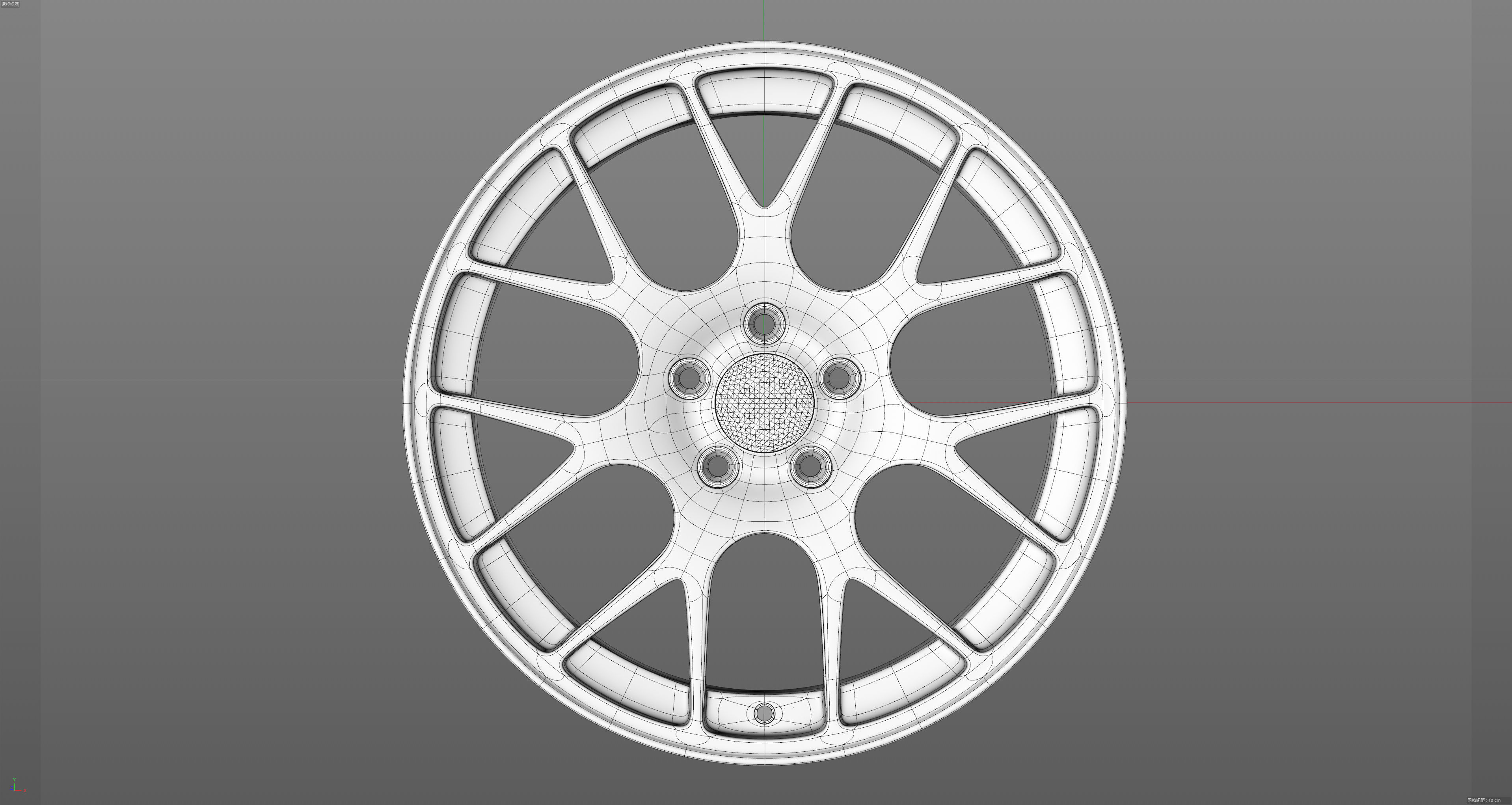 BBS CH-R Low-poly 3D model_24