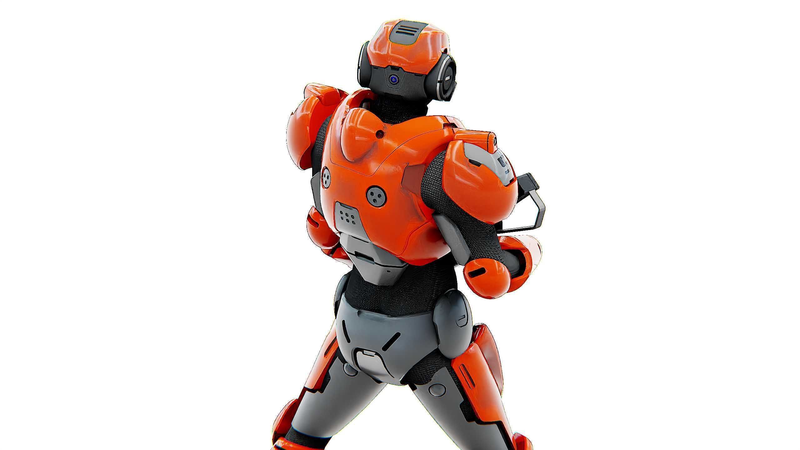 CYBER SOLDIER F-3000 Rigged for Unreal Engine - Unity - MIXAMO  3D model_29