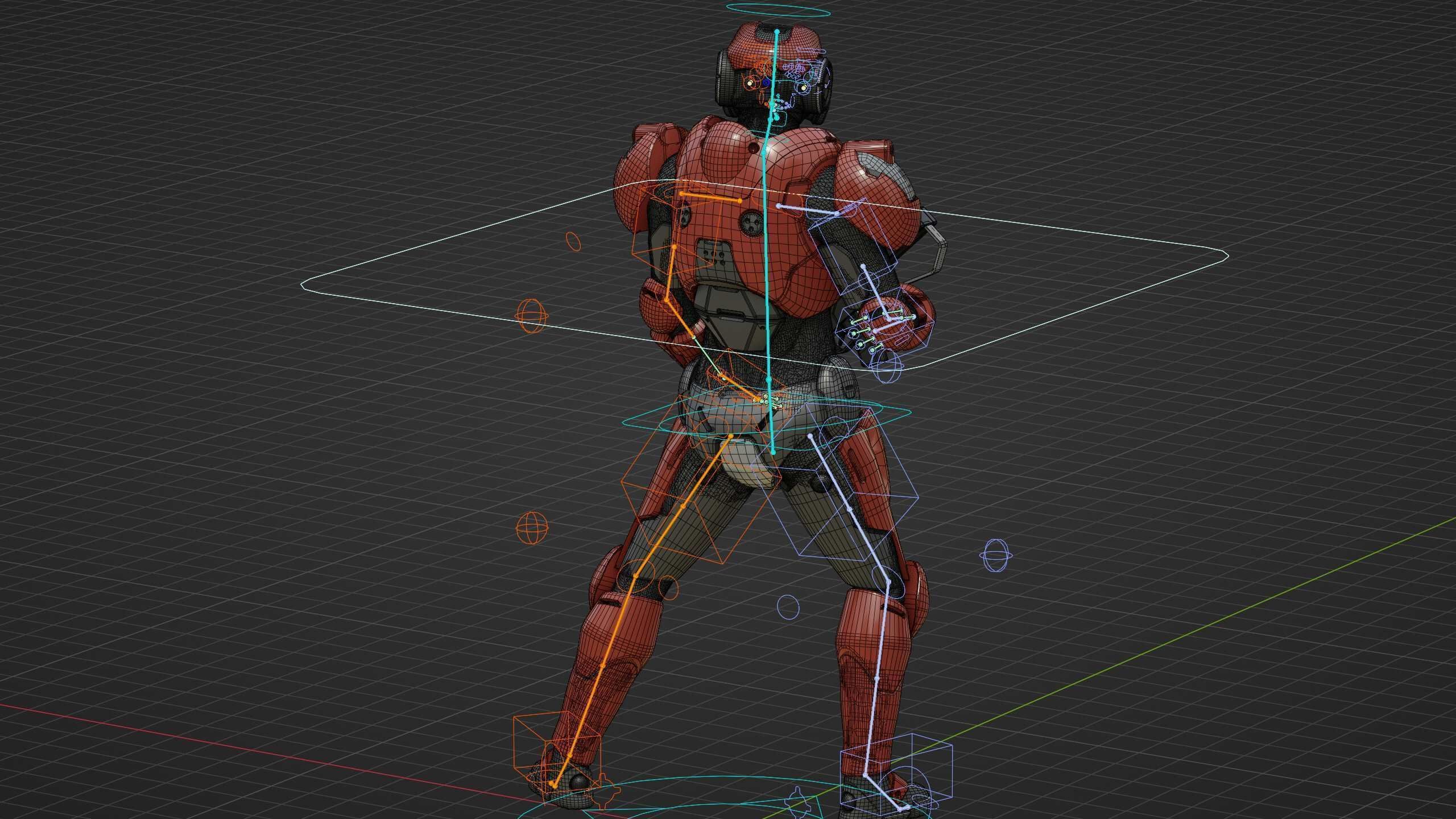 CYBER SOLDIER F-3000 Rigged for Unreal Engine - Unity - MIXAMO  3D model_38