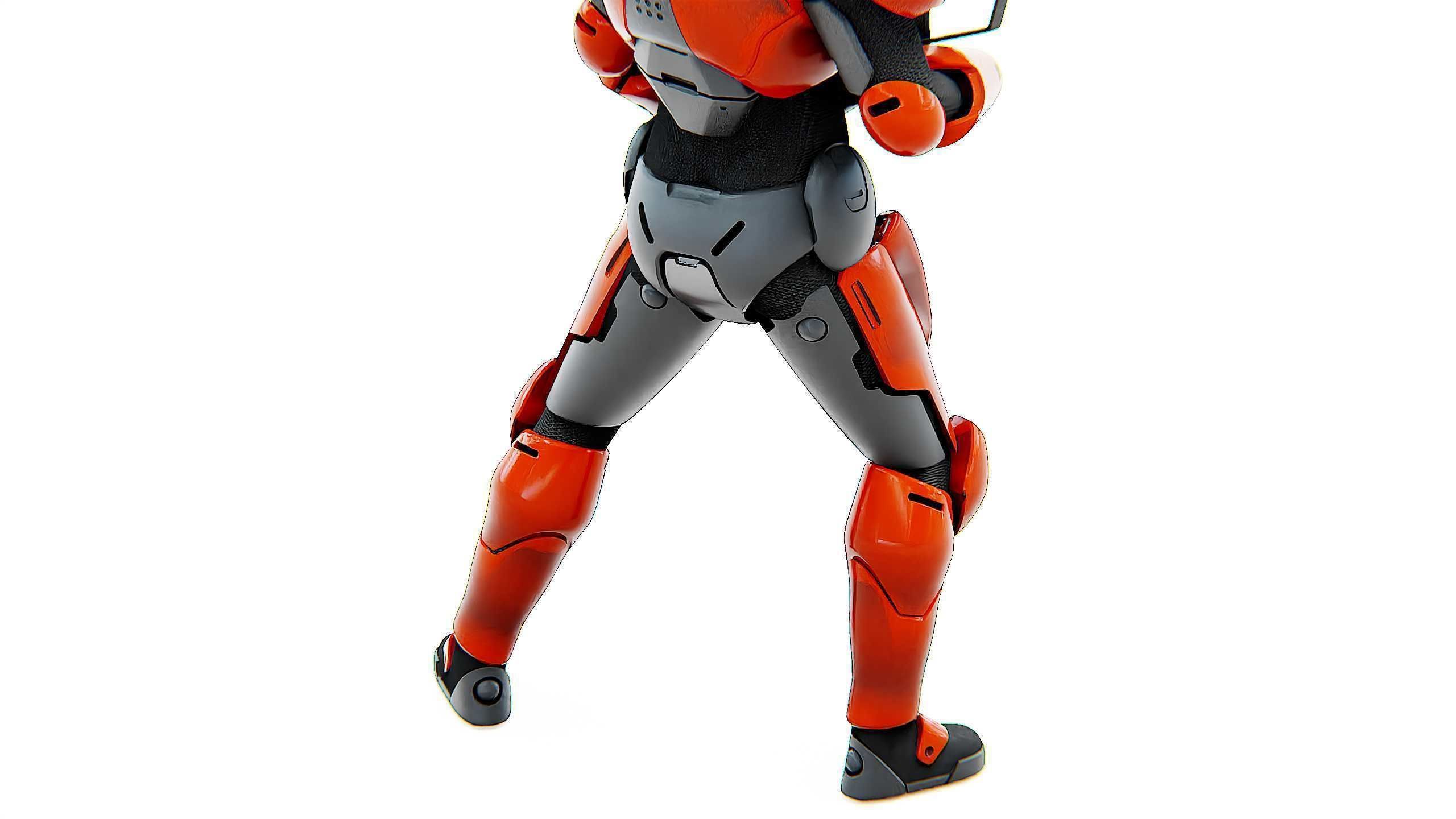 CYBER SOLDIER F-3000 Rigged for Unreal Engine - Unity - MIXAMO  3D model_28