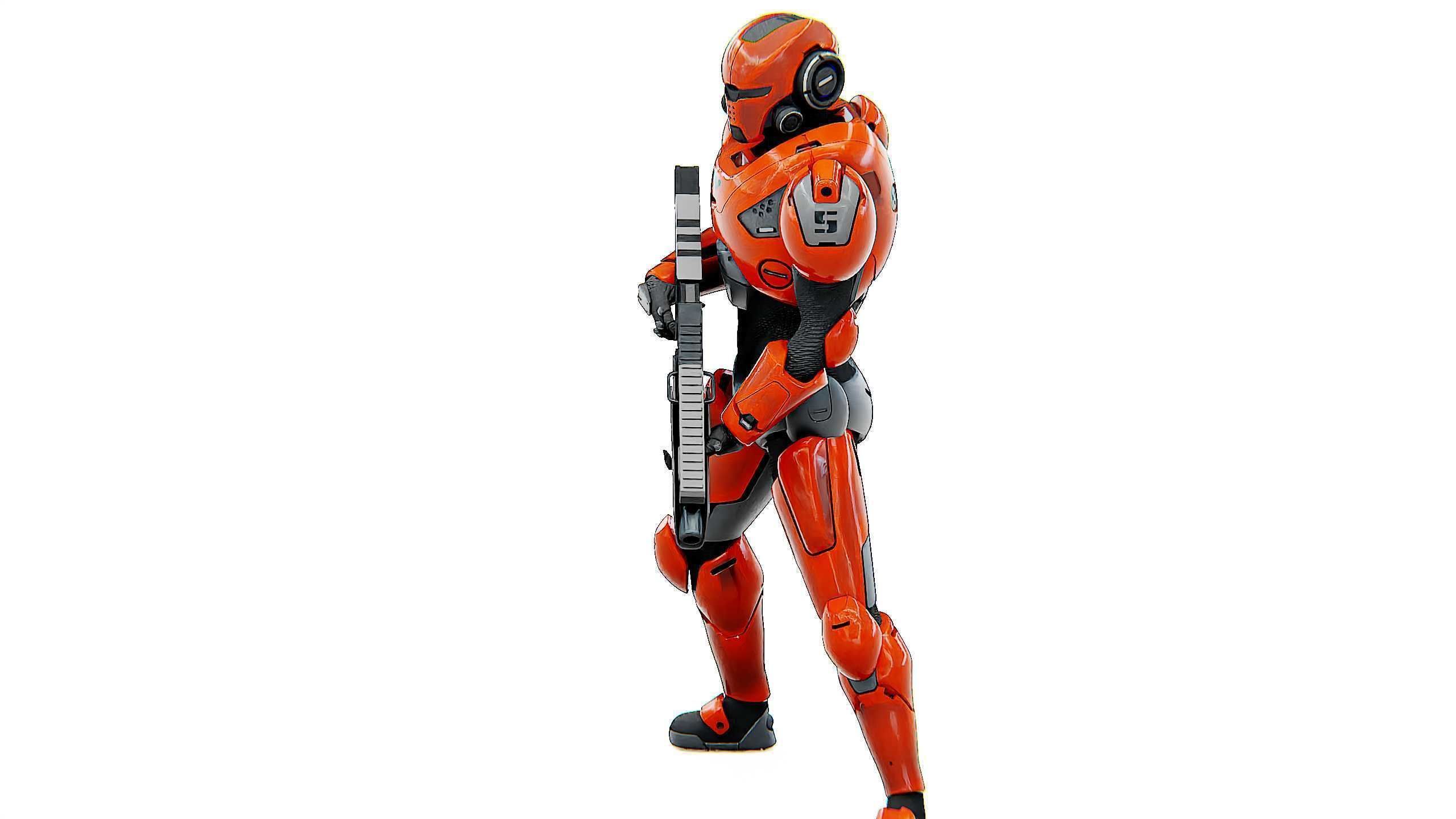 CYBER SOLDIER F-3000 Rigged for Unreal Engine - Unity - MIXAMO  3D model_17