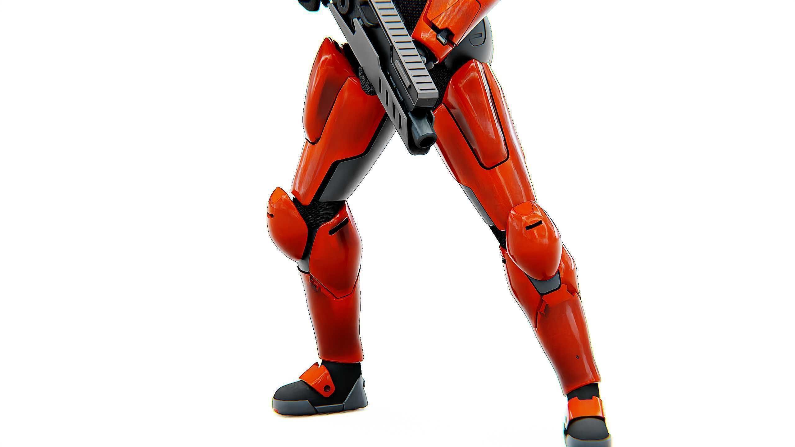 CYBER SOLDIER F-3000 Rigged for Unreal Engine - Unity - MIXAMO  3D model_27