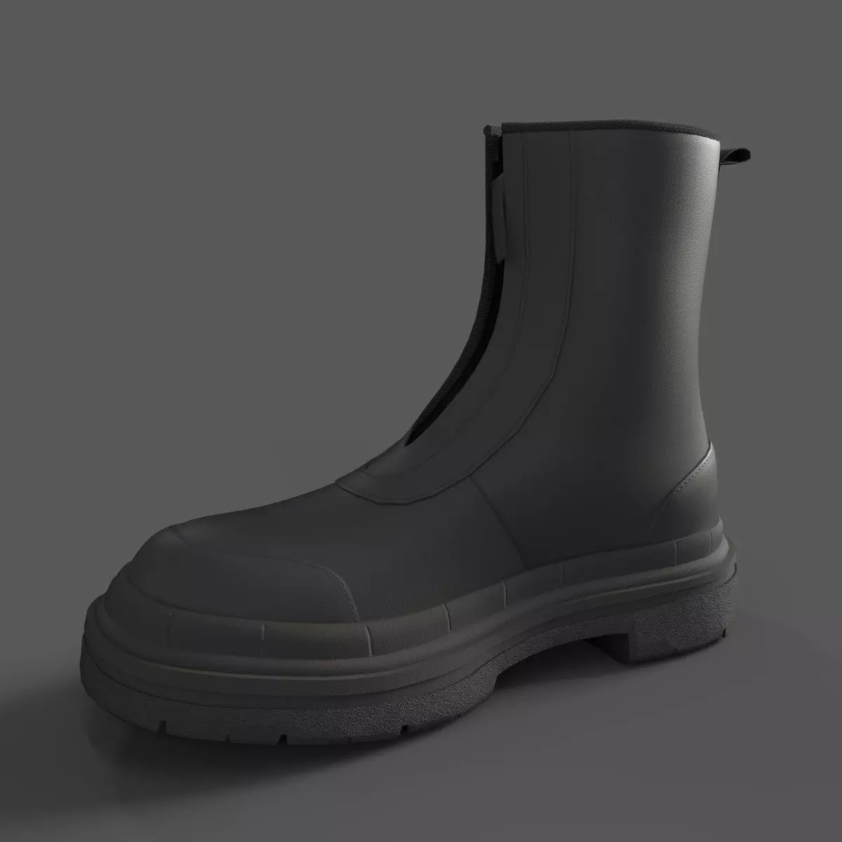ASOS DESIGN Calf Boot Low-poly 3D model_0