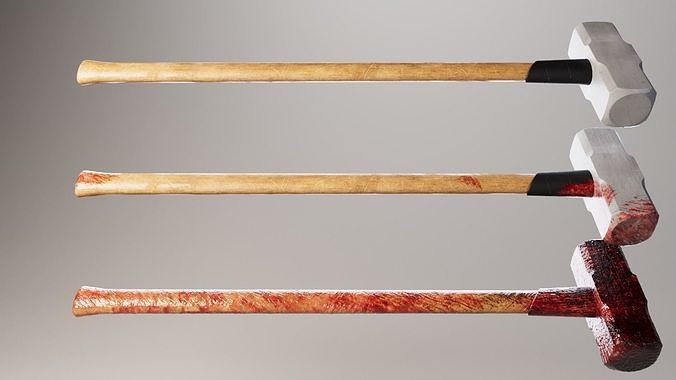 Sledge Hammer COLLECTION Low-poly 3D model