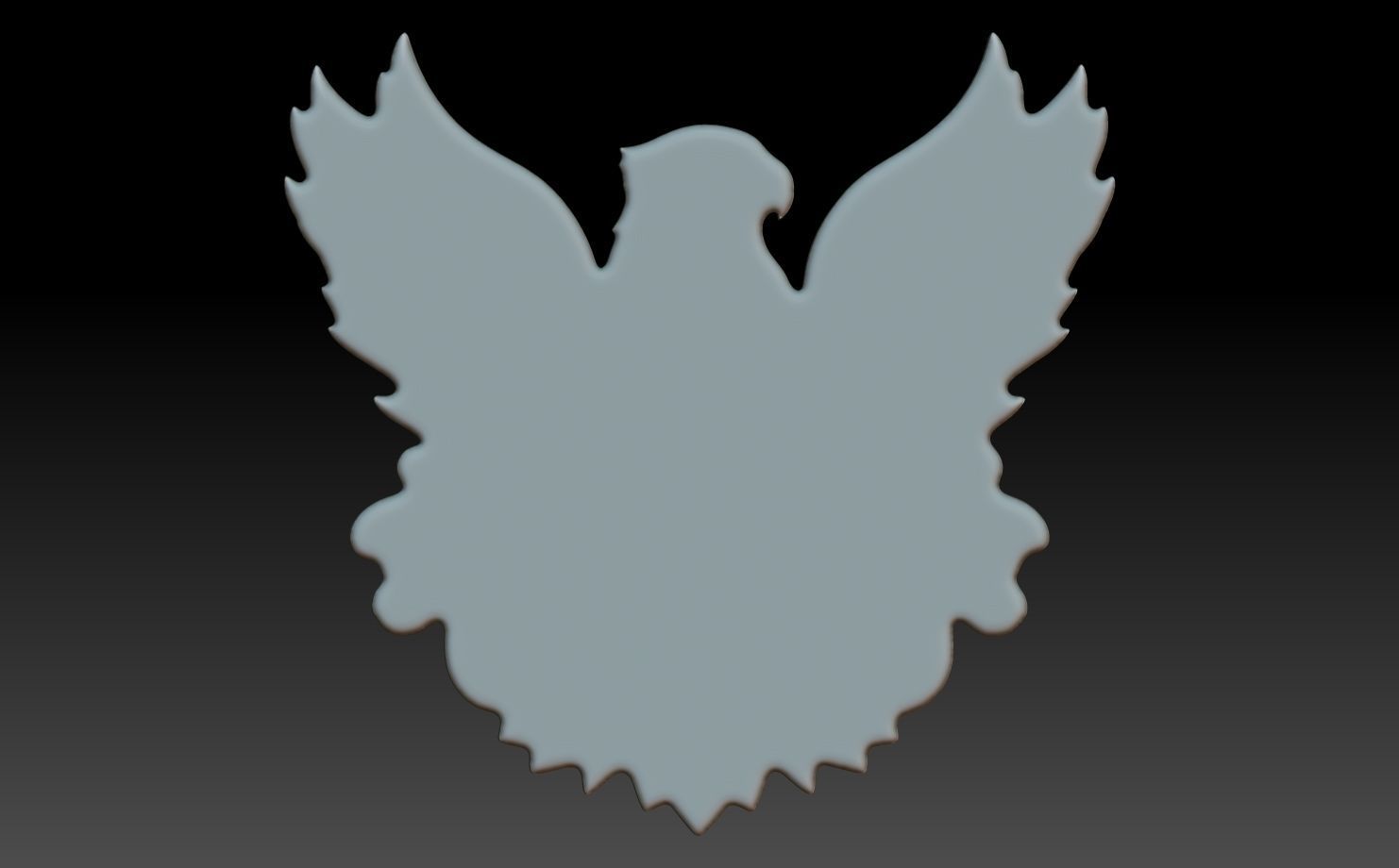 Celtic Eagle basrelief 17 240612 3D print model_5