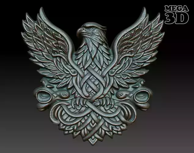 Celtic Eagle basrelief 17 240612