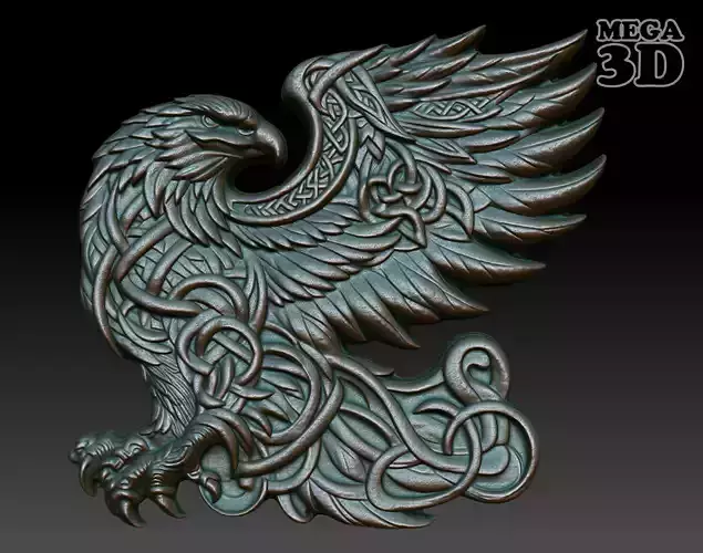 Celtic Eagle basrelief 16 240612