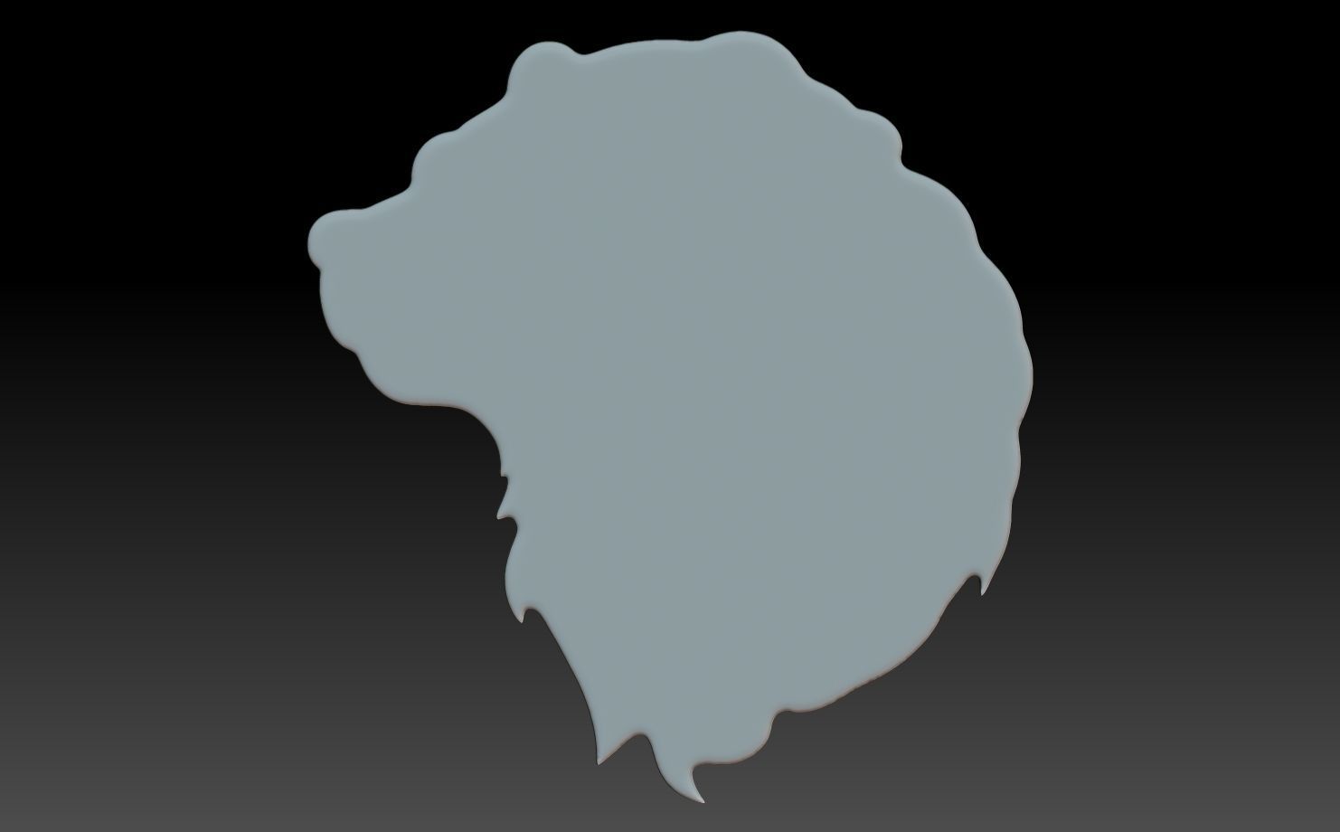 Celtic Bear basrelief 13 240612 3D print model_5