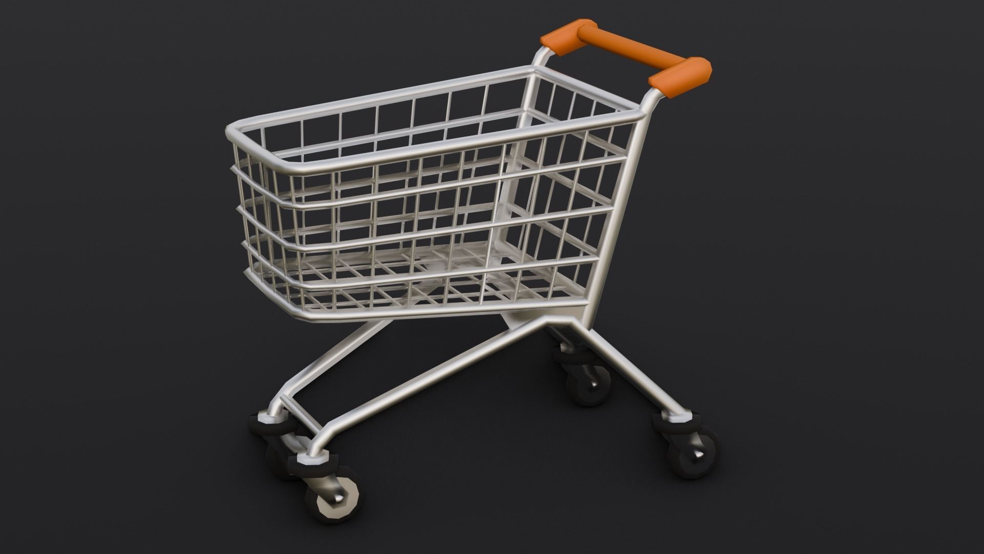 Steel Cart 3D Model  Low-poly 3D model_14